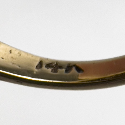 Gold, Garnet, and Pearl Cocktail Ring