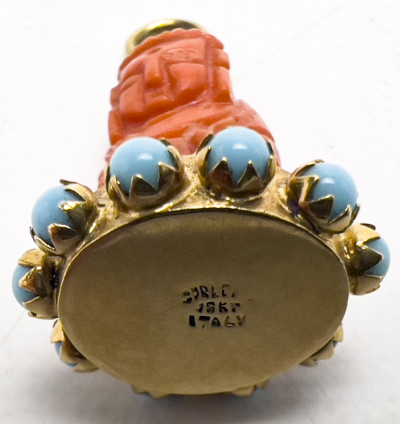 Chinese Gold and Enamel Pendants, Group of 4