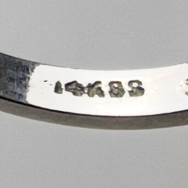 Two White Gold Star Sapphire Diamond Rings