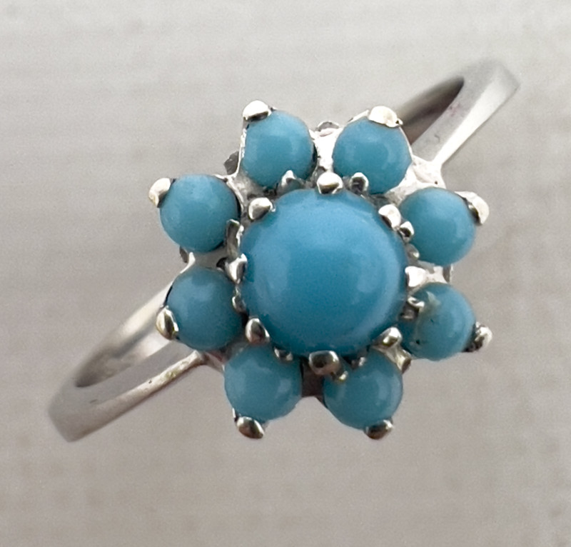 Turquoise Gold Jewelry, Group of 3