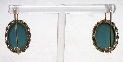 Turquoise Gold Jewelry, Group of 3