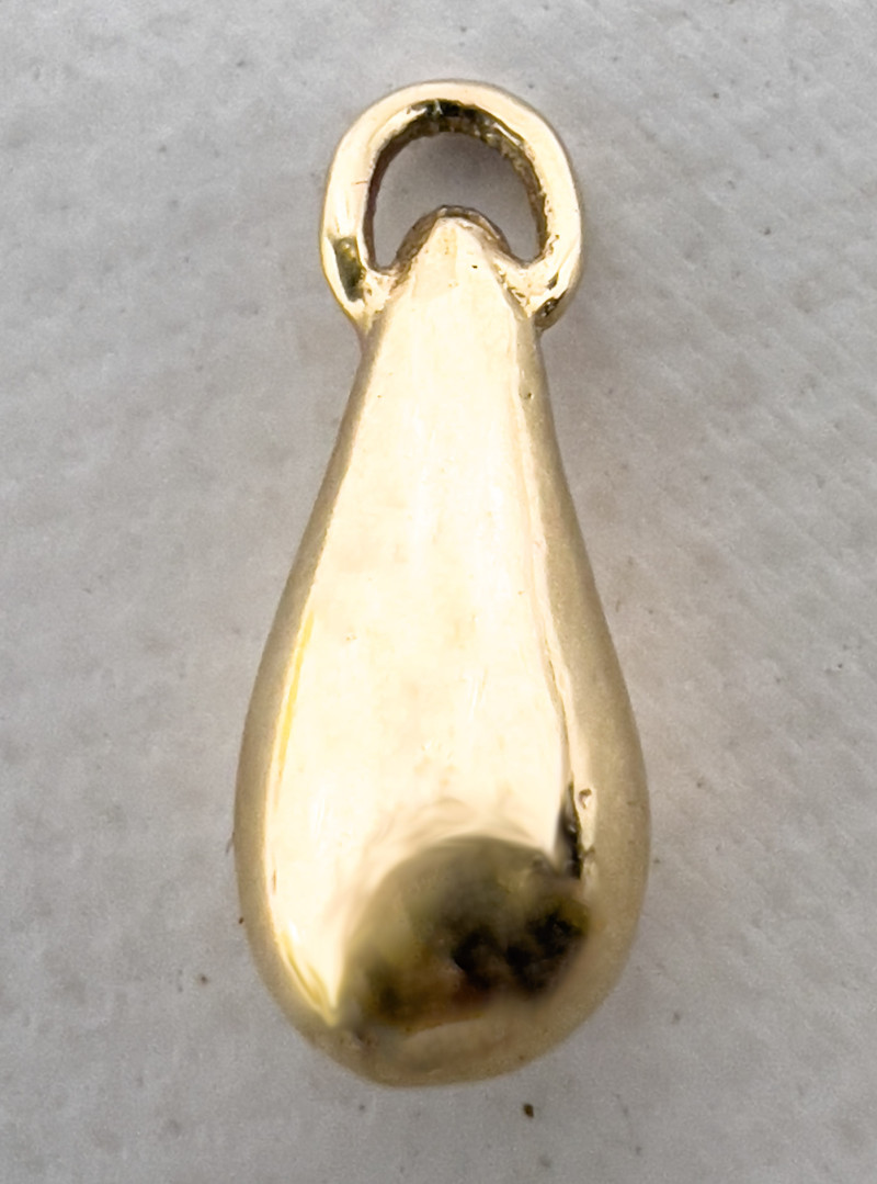 Pair of Gold and Onyx Earrings and Gold Elsa Peretti Style Pendant