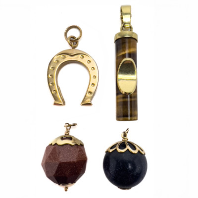 Image for Lot Gold Pendants, Group of 4