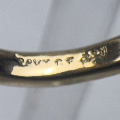 Gold Citrine Ring, Blue Topaz Ring, and Diamond Ring