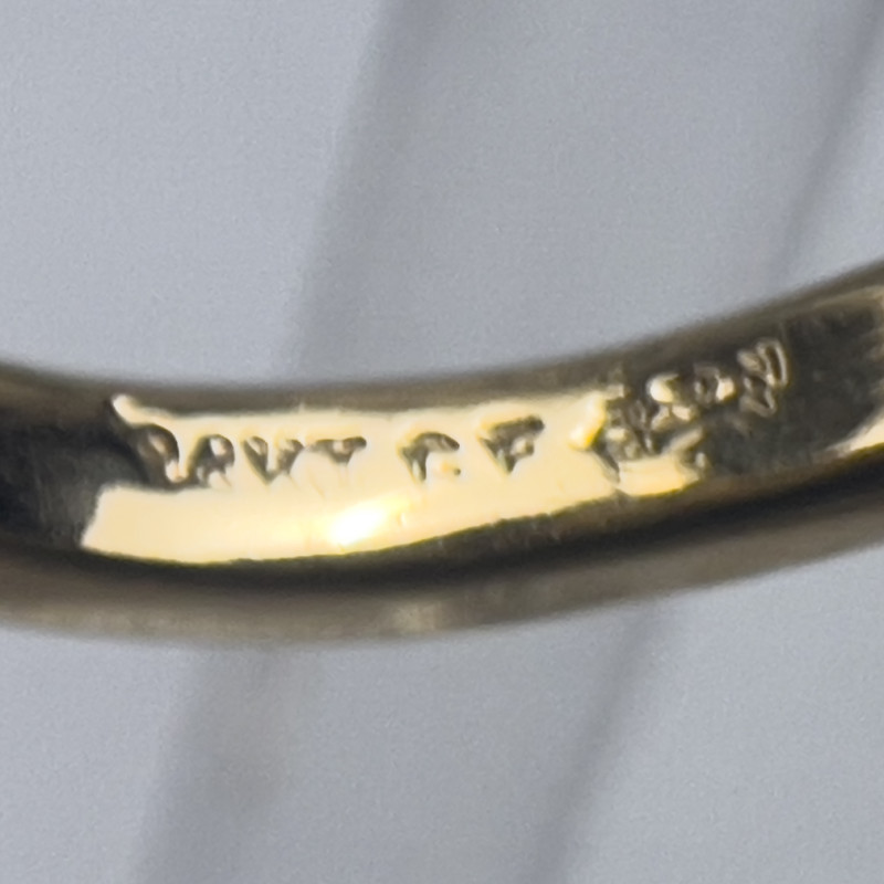 Gold Citrine Ring, Blue Topaz Ring, and Diamond Ring