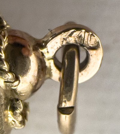 Gold Opal Earrings, Opal and Diamond Ring, and Cameo Pendant