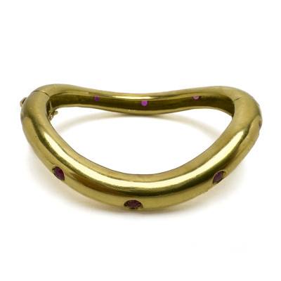 Gold and Ruby Bracelet