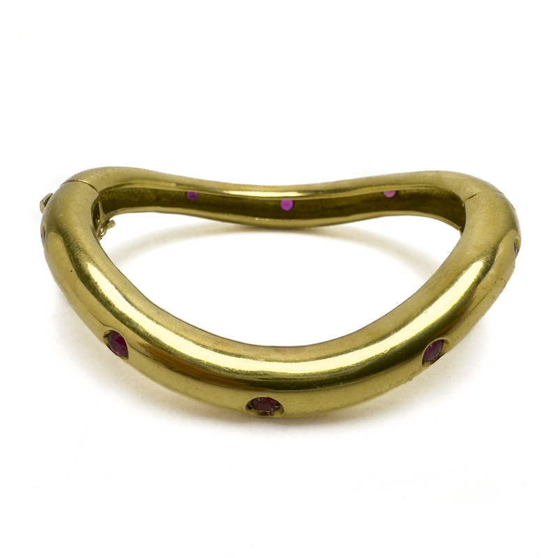 Gold and Ruby Bracelet