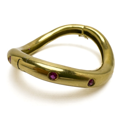 Gold and Ruby Bracelet