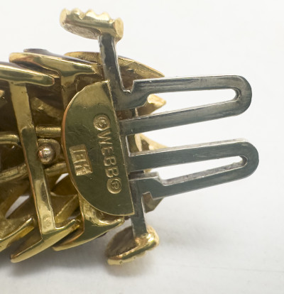 David Webb - Gold and Enamel Snake Bracelet