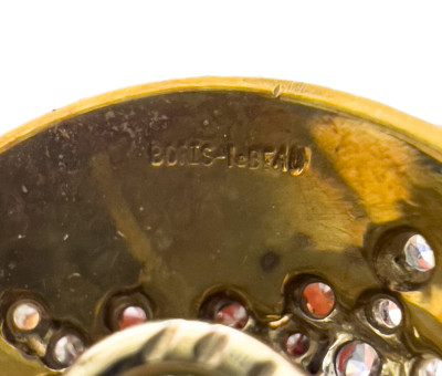 Boris LeBeau - Gold, Emerald and Diamond Earrings