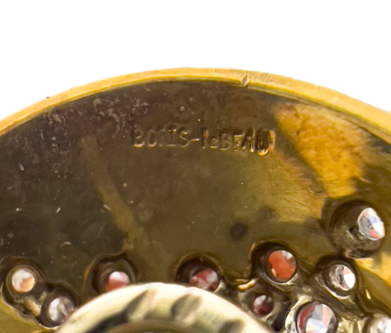 Boris LeBeau - Gold, Emerald and Diamond Earrings