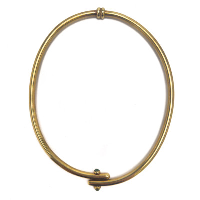 Image for Lot Tiffany & Co. - Gold Emerald Collar