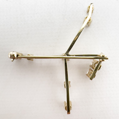 Gold and Diamond Constellation Brooch