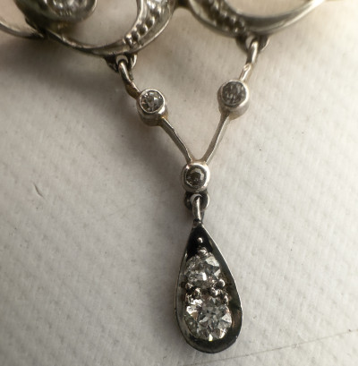 Two Victorian Gold Brooches with Diamonds, Spinel, and Pearls