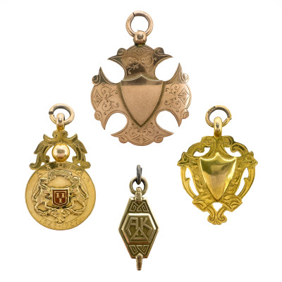 Image for Lot Gold Charms, Group of 4