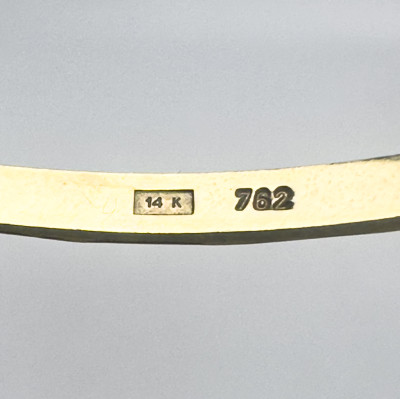 Gold Bangles and Earrings, Group of 3