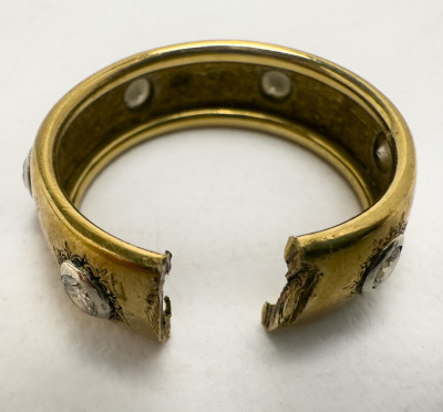 Gold and Diamond Ring and Gold Charm