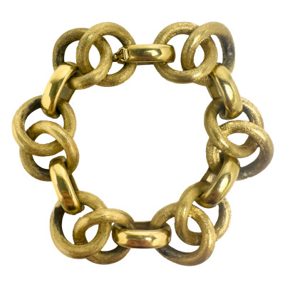 Image for Lot Gold Link Bracelet