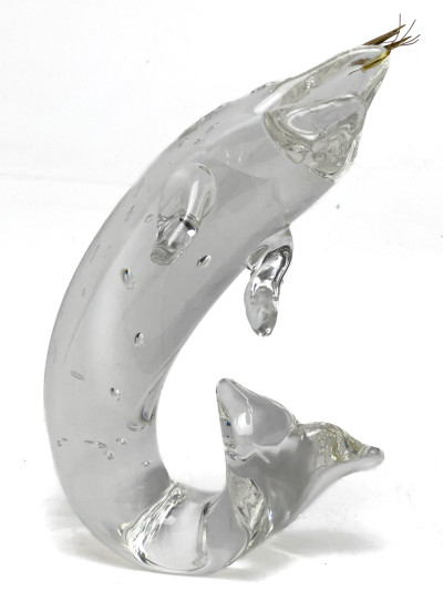 Steuben Glass - Trout with Fly