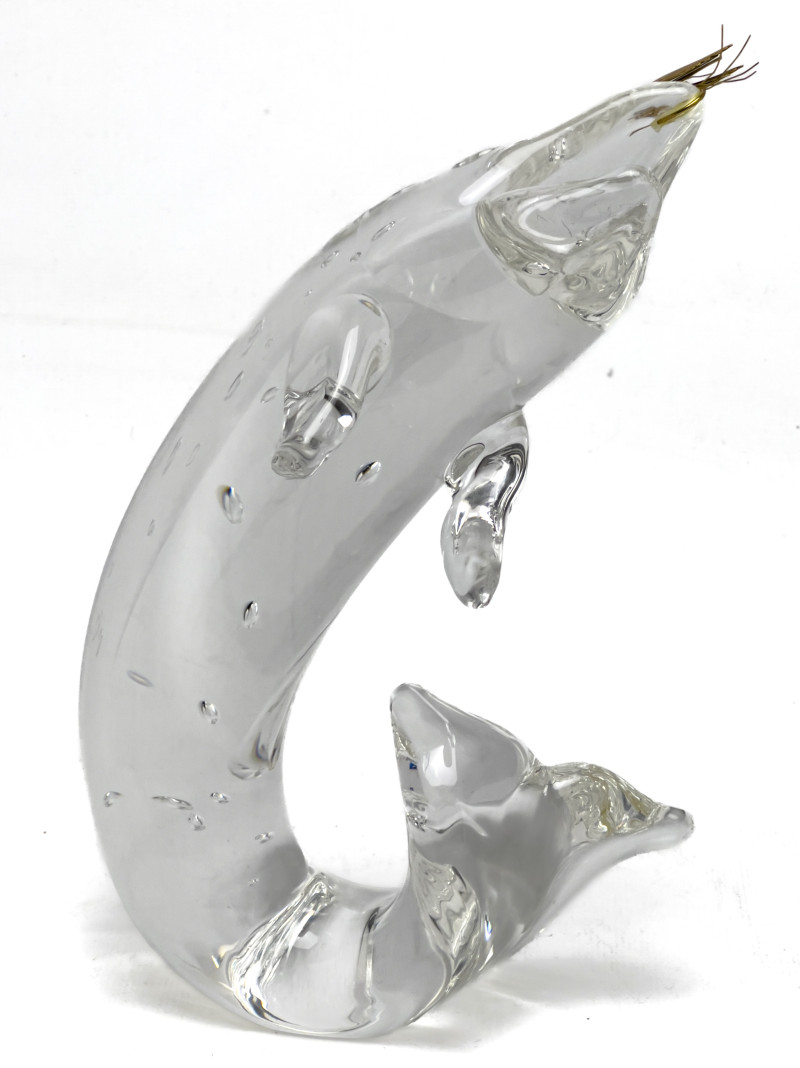 Steuben Glass - Trout with Fly
