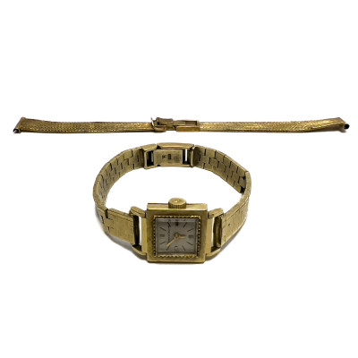 Image for Lot Jaeger-LeCoultre - Gold Watch and Watch Band