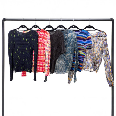 Image for Lot Issey Miyake - Pleats Please Patterned Tops, Group of 6