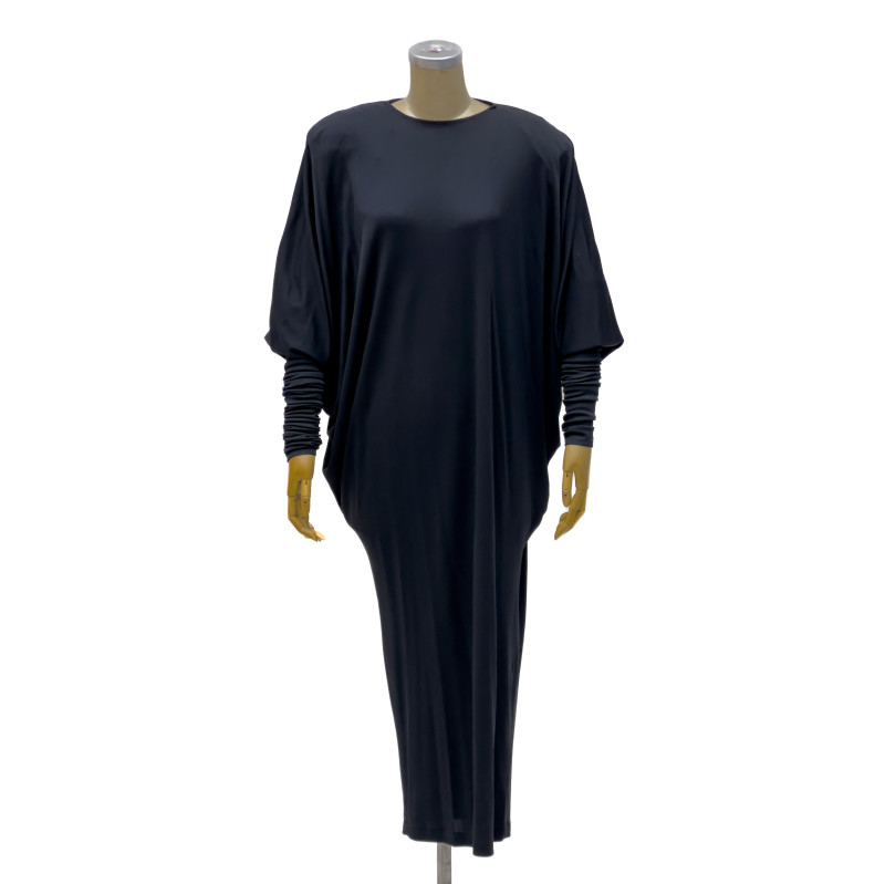 Norma Kamali - Black Dress with Long Sleeves