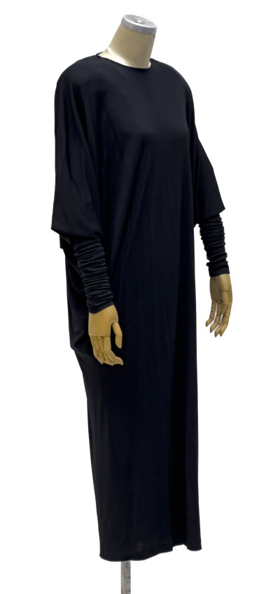 Norma Kamali - Black Dress with Long Sleeves