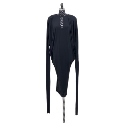 Norma Kamali - Black Dress with Long Sleeves