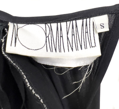 Norma Kamali - Black Dress with Long Sleeves