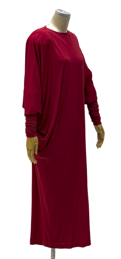 Norma Kamali - Red Dress with Oversized Sleeves