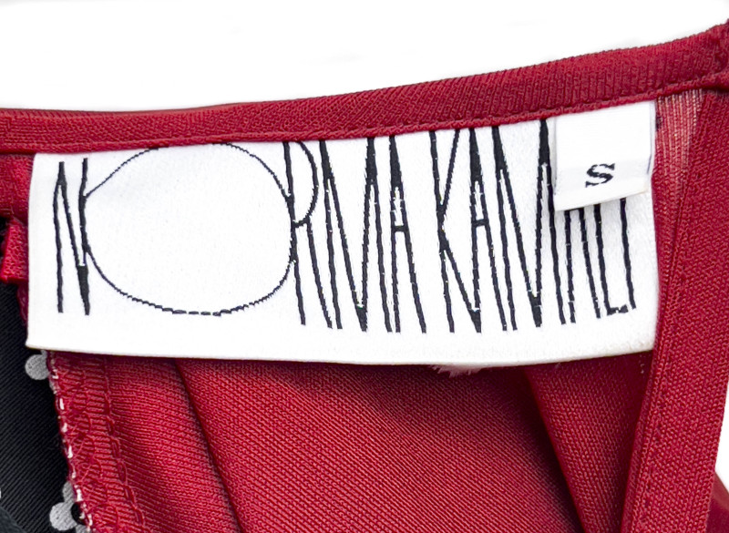 Norma Kamali - Red Dress with Oversized Sleeves