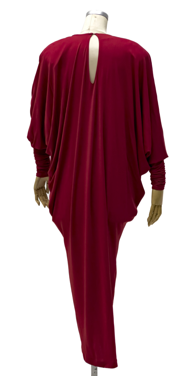 Norma Kamali - Red Dress with Oversized Sleeves