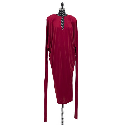 Norma Kamali - Red Dress with Oversized Sleeves