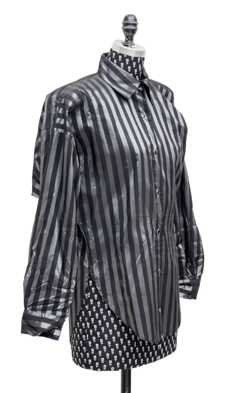 Norma Kamali - Black and Silver Jacket, Shirt, and Blazer, Group of 3