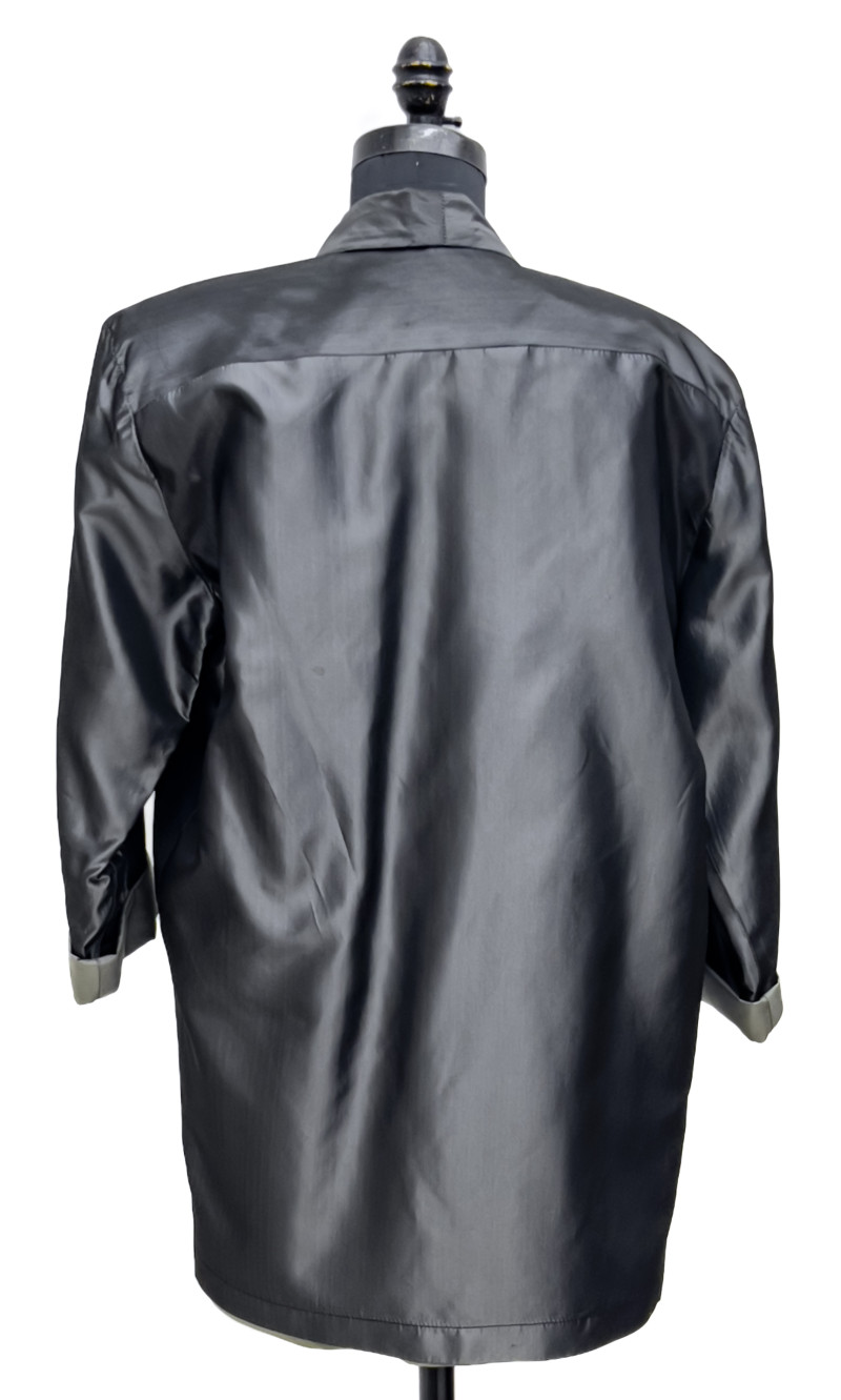 Norma Kamali - Black and Silver Jacket, Shirt, and Blazer, Group of 3