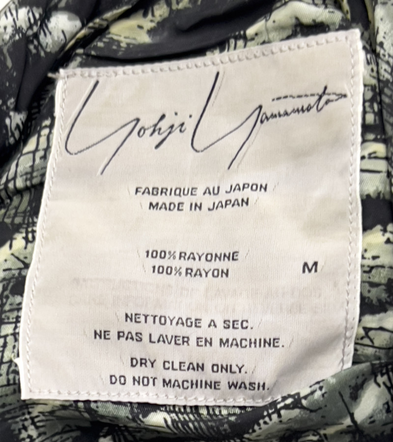 Yohji Yamamoto - Black and White Pattern Blazer