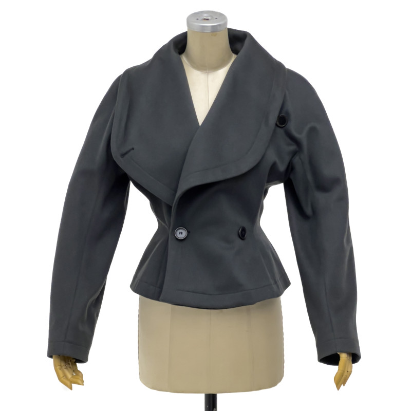 Alaïa - Gray Pea Coat