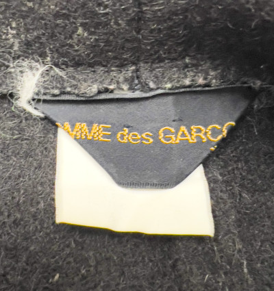 Comme des Garçons - Draped Black Wool Coat