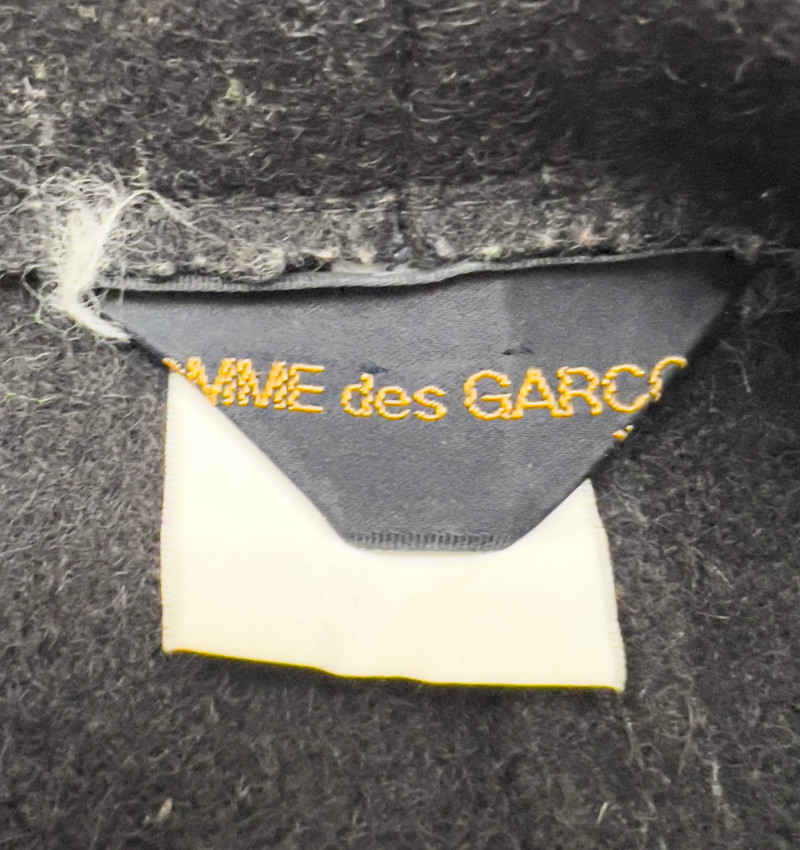 Comme des Garçons - Draped Black Wool Coat