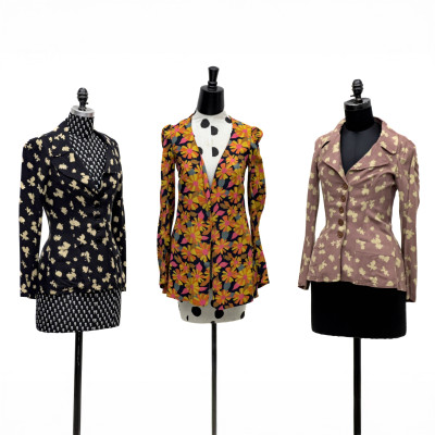 Image for Lot Biba - Patterned Blazers and Jackets, Group of 3