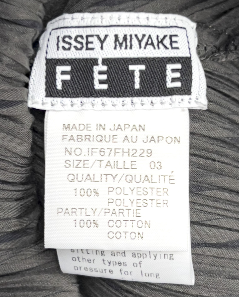 Issey Miyake - Black and Gray Dresses, Group of 3