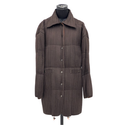 Image for Lot Issey Miyake - Pleats Please Brown Parka