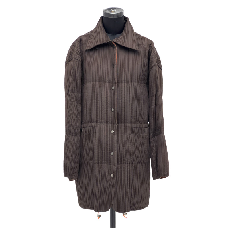 Issey Miyake - Pleats Please Brown Parka