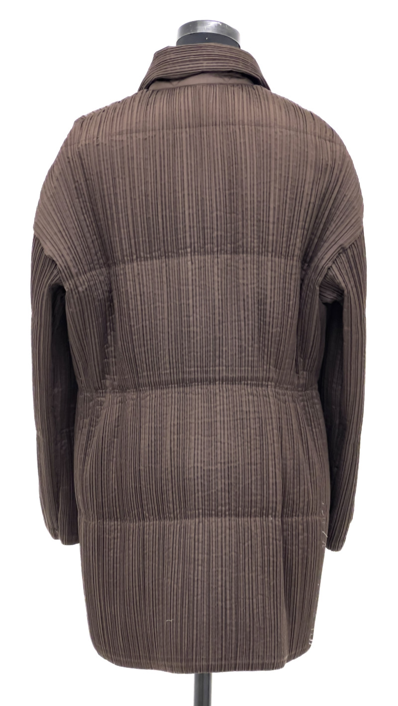 Issey Miyake - Pleats Please Brown Parka