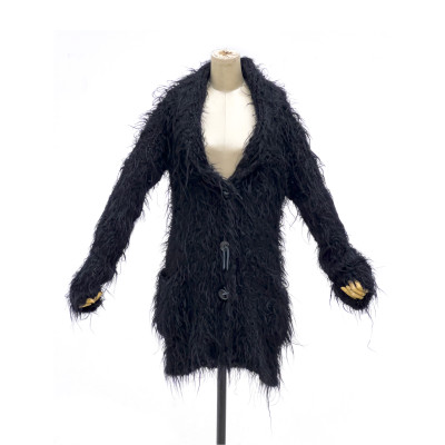 Image for Lot Issey Miyake - Black Shag Cardigan
