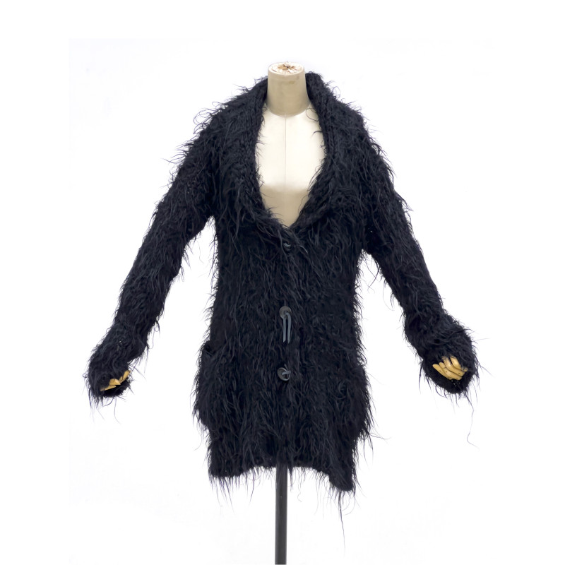 Issey Miyake - Black Shag Cardigan