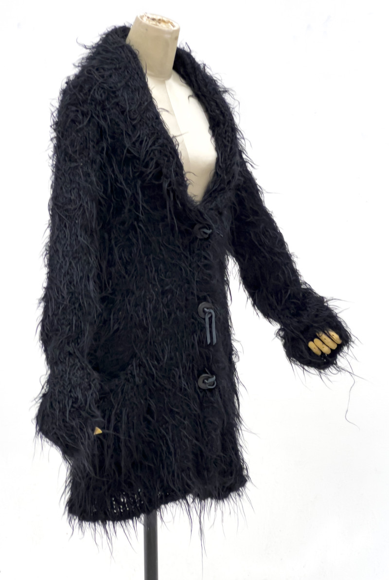 Issey Miyake - Black Shag Cardigan