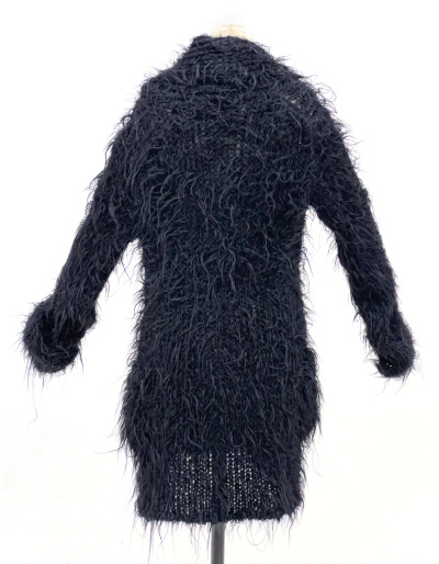 Issey Miyake - Black Shag Cardigan